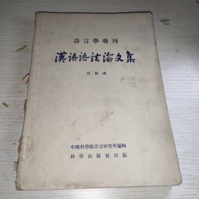汉语语法论文集