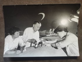 1997年上海电影制片厂的创作活动，《阿凡提的故事》摄制组（原版银盐纸基大照片）