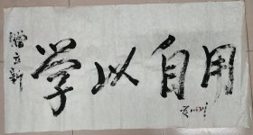 黄心川（1928年7月30日-2021年2月10日）（著名学者、佛学泰斗，中国社科院荣誉学部委员）·书法作品·（135*70）（保真）（264）