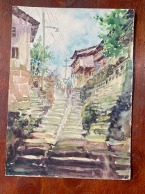 水彩画，尺寸（27*20）cm ，货号：J86