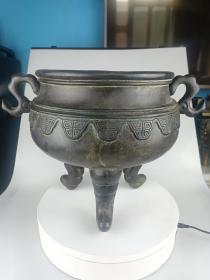 古董  古玩收藏  铜器   铜香炉   尺寸长宽高:39/28/28.5厘米，重量:17斤