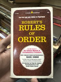ROBERT'S RULES OF ORDER 原版外文