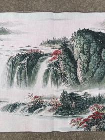 锦绣江山刺绣织锦画山水画