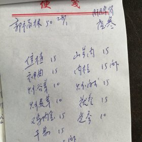 （中医药方）《山西临汾亢大夫：中医处方集》（8）（76张合售）