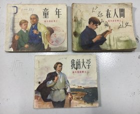 人美版经典连环画 高尔基三部曲——母亲 在人间 我的大学