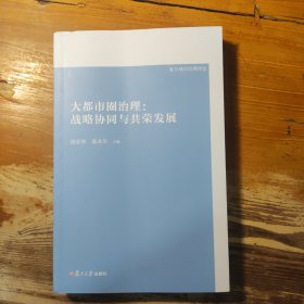 复旦城市治理评论 大都市圈治理：战略协同与共荣发展