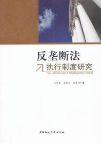 反垄断法执行制度研究 文学国，孟雁北，高重迎 9787516101988 中国社会科学出版社