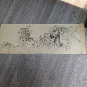 苏州司徒庙柏天下（80年代钢笔画