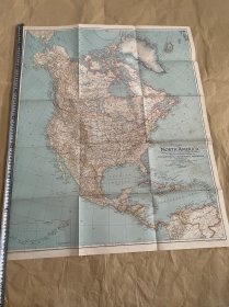 NORTH АMERICA 国家地理杂志地图系列之1942年北美洲