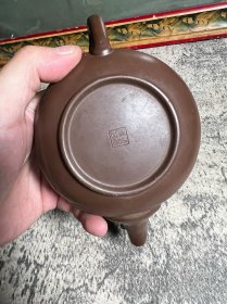 注浆竹段紫砂壶一把