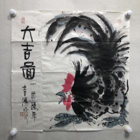 吴吉鸿《大吉图》
​尺寸：68x68cm