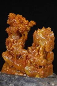 精品田黄石“一统天下”摆件