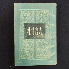 杜诗言志