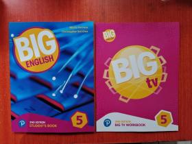 BIG ENGLISH 2NDEDITION STUDENTS BOOK 5 +  TV  2本合售