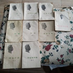 华盖集续编，花边文学，且介亭杂文末编，彷徨，准风月谈，热风，呐喊，朝花夕拾，鲁迅杂文选读，9本合售