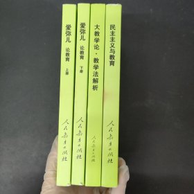 外国教育名著丛书 爱弥儿：论教育上下 民主主义与教育 大教学论教学法解析 （4本合售）