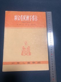 我们在队旗下成长 红色少年进行曲 两本歌谱印量600册，700册