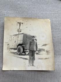 七十年代 部队汽车驾驶员照片(共4枚）：6×6cm×3张、10.5×10cm×1张——包邮！
