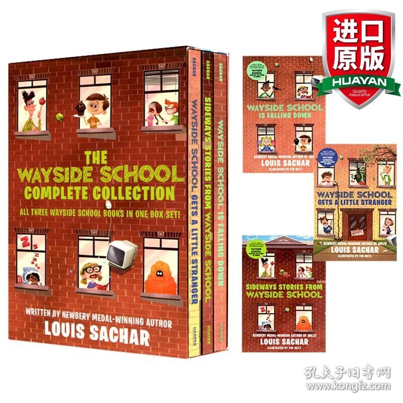 英文原版 The Wayside School Collection Box Set歪歪路小学3册 英文版 进口英语原版书籍