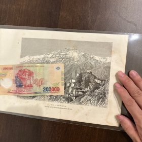 喜马拉雅山 Spiti Valley 木版印刷 精致 1882年