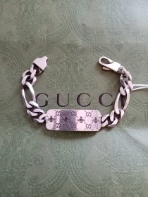 正品古驰GUCCI蜜蜂老花手链925银（二手98新）