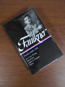 【2-3个月左右到货 BOOK LOVERS专享208元】William Faulkner 福克纳小说集 Novels 1930–1935: As I Lay Dying |Sanctuary | Light in August | Pylon 含我的弥留之际等名篇 Library of America 美国文库 英文英语原版 布面封皮琐线装订丝带标记 类圣经无酸纸薄而不透保存几个世纪不泛黄