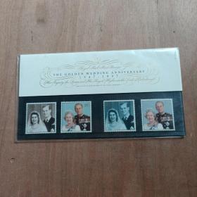THE GOLDEN WEDDING ANNIVERSARY 1947-1997邮票.明信片