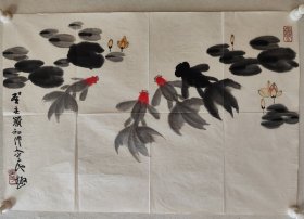 吴作人金鱼画