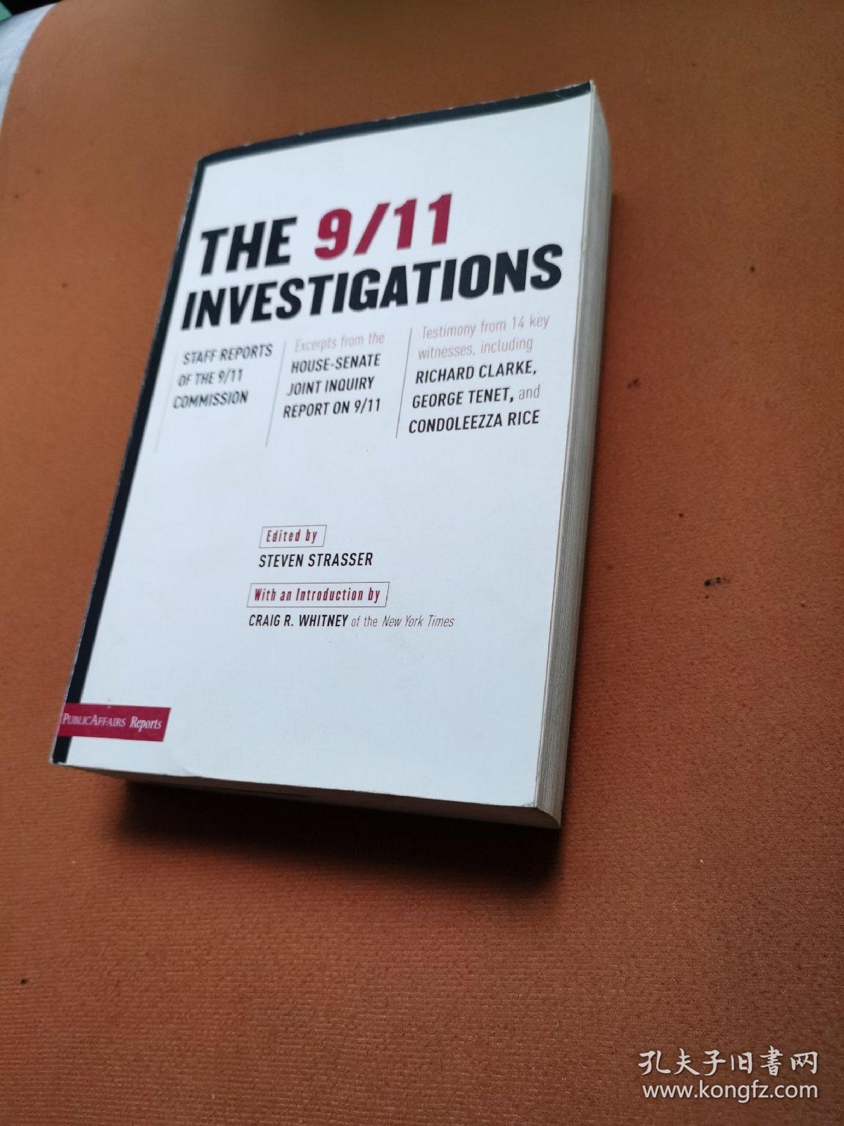 The 9-11 Investigations (Publicaffairs Reports) Paperback 2004by Steven Strasser 孤本绝版稀少价值急用有用防恐防暴新模式