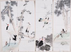417-3张德泉《花多四屏11》