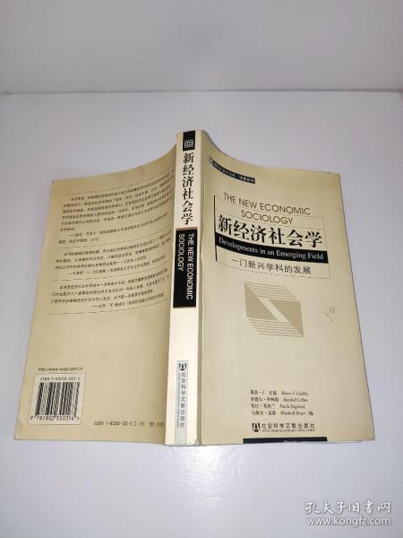 新经济社会学：一门新兴学科的发展   八成新 书脊有书钉 实物照片