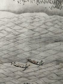 明代嘉靖山水画《南浦晴雲》