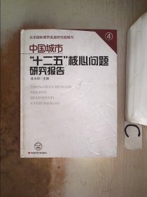 中国城市“十二五”核心问题研究报告4