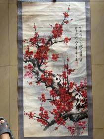 罗琦 梅花画 字画 国画 纯手绘 条幅 卷轴 作品