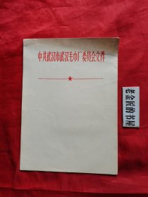 信笺：中共武汉市武汉毛巾厂委员会文件封页（共5页/合售）。