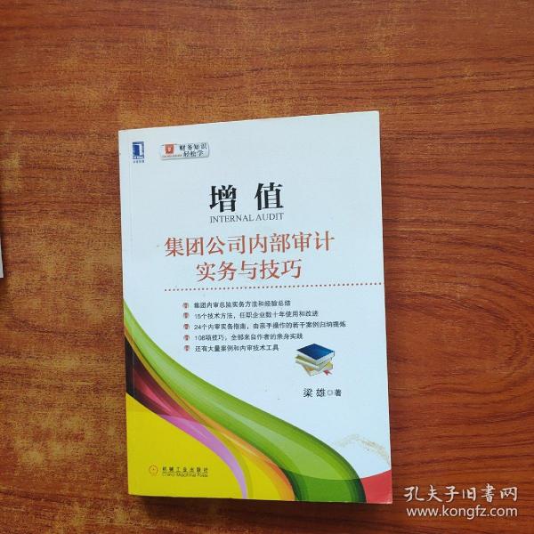 增值：集团公司内部审计实务与技巧