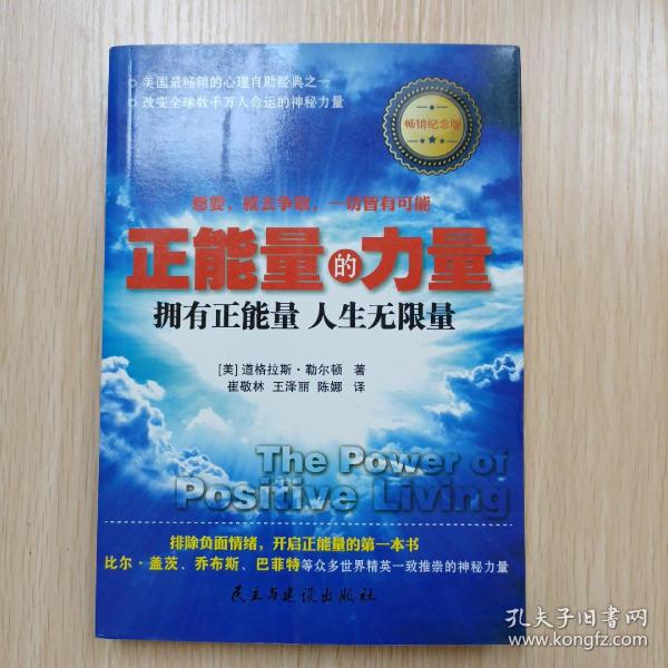 正能量的力量：拥有正能量、人生无限量