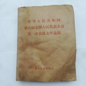 盲文版中华人民共和国第六届全国人民代表大会第一次会议文件选编