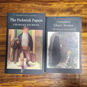 狄更斯作品两本合售 Pickwick Papers 和 Ghost stories 品相如图 Wordsworth Editions书顶书底较黄旧 内页无笔迹划线 好多年前以前在广州书店买的