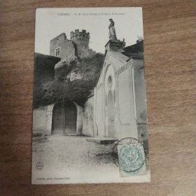 百年实寄明信片【1890～1948】【 有邮票 加盖印章 珍贵 稀少 文献价值极高】正面文字是主题、反文字是出版社等信息，手写内容及手稿、签名等 可自行翻译 研究， 装册 装框欣赏都非常漂亮有意思。百年实寄明信片编号555
