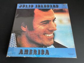 美版 Julio lglesias 胡里奥 AMERICA 污痕需清理 12寸LP黑胶唱片