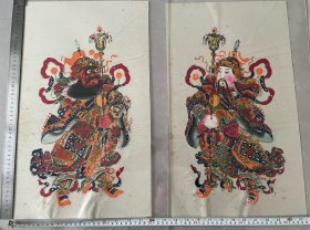 清代秦叔宝，尉迟恭木版年画3