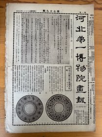 河北第一博物院画报（曾文正公条陈长芦盐务稿、定兴县古迹古物调查记等内容）