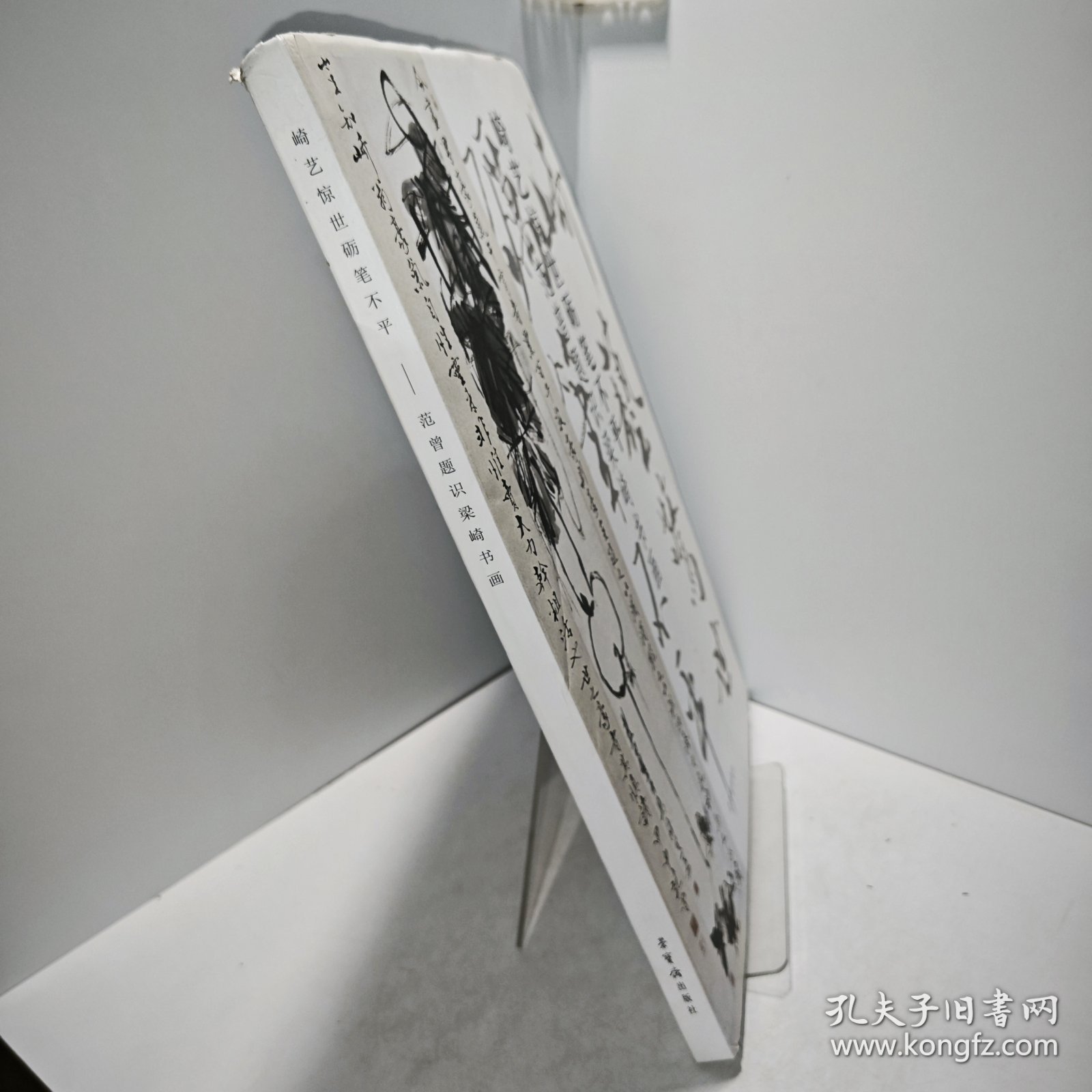 崎艺惊世砺笔不平，范曾题识梁崎书画