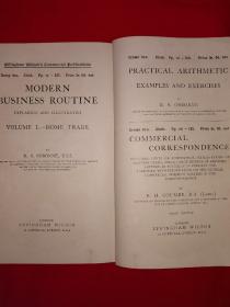 稀见孤本丨Modern business routine（全一册精装版）1919年英文原版老书，存世量极少！详见描述和图片