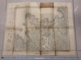 包邮！ 1935年 日本 西津 地势 地图 西津轻郡是青森县的一郡