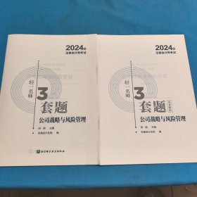 2024年注册会计师考试轻一名师3套题．公司战略与风险管理