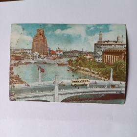 1958年明信片：上海苏州河