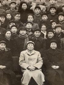 毛主席和中国共产党武汉市第三届代表大会第一次会议代表合影 1958年12月28日 长照片