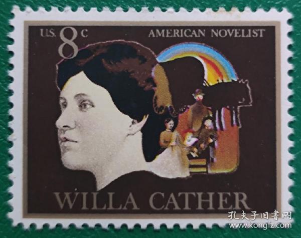 美国邮票 1973年 美国艺术家-卡瑟 1枚新 有背贴